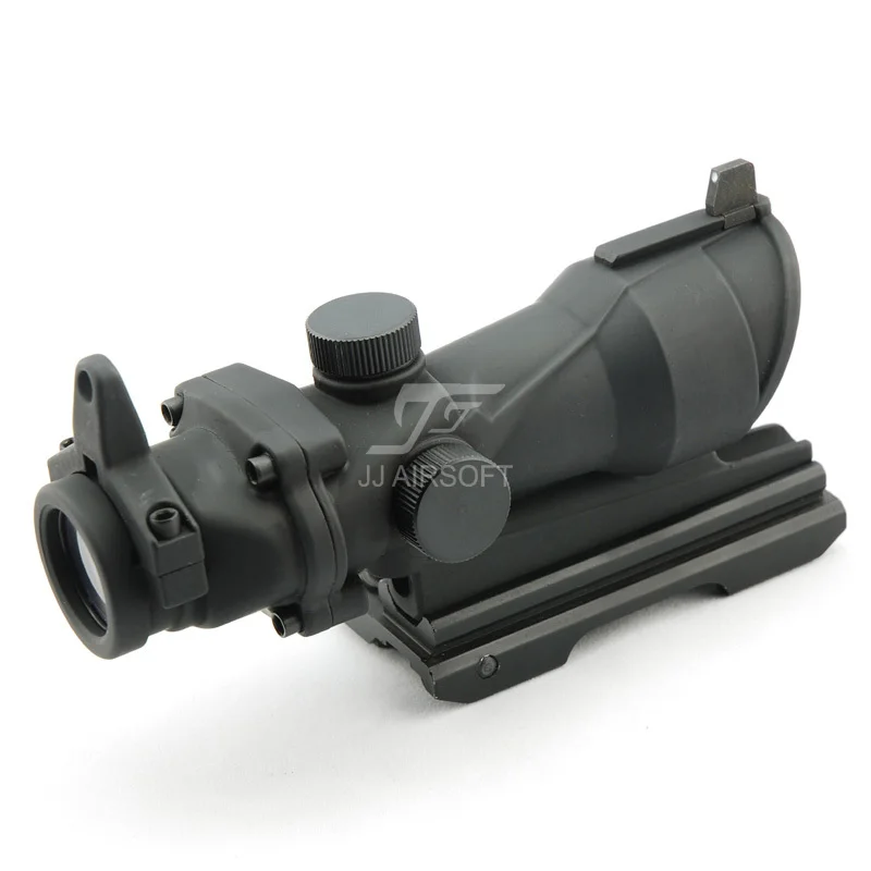 JJ страйкбол ACOG Стиль 4x32 область с QD креплением (черный/коричневый) Бесплатная