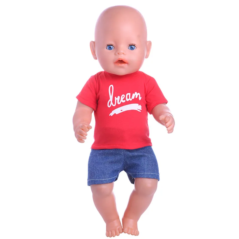 LUCKDOLL стильная пижама и одежда для сна подходит 18 дюймовых американских кукол 43 см