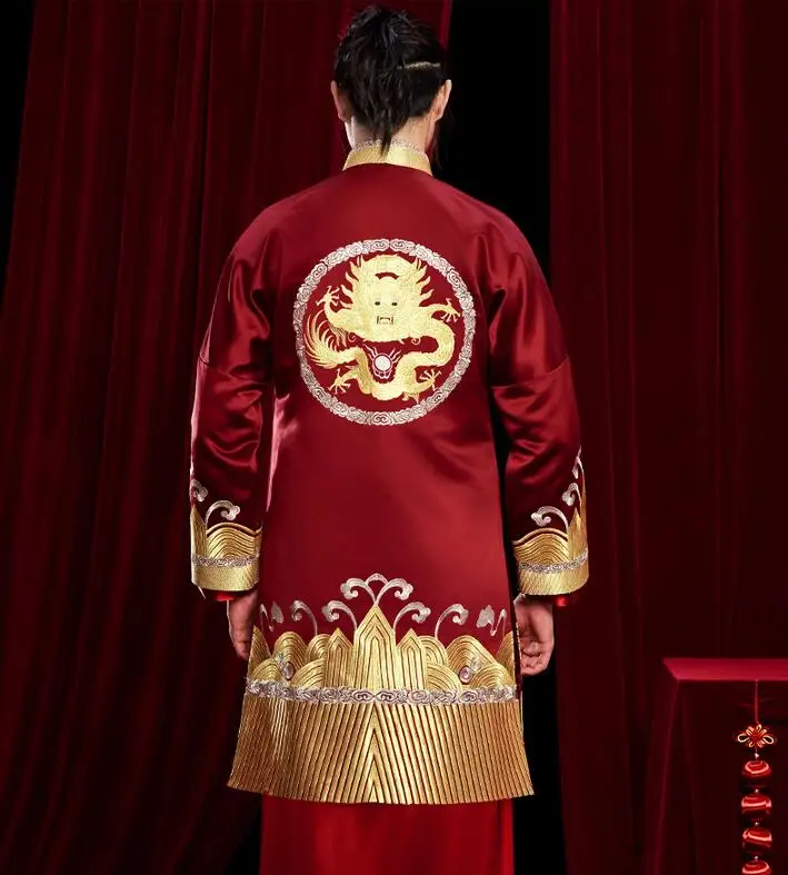 Новое винтажное свободное традиционное китайское свадебное платье Чонсам для