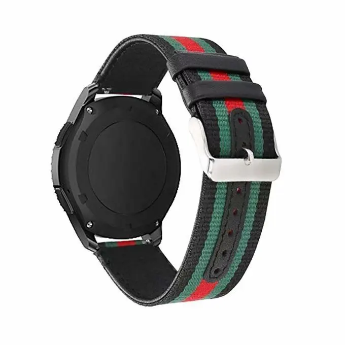 22 мм кожаный нейлоновый ремешок для samsung gear S3 frontier Classic Galaxy Watch 46 часов Xiaomi Huami Amazfit