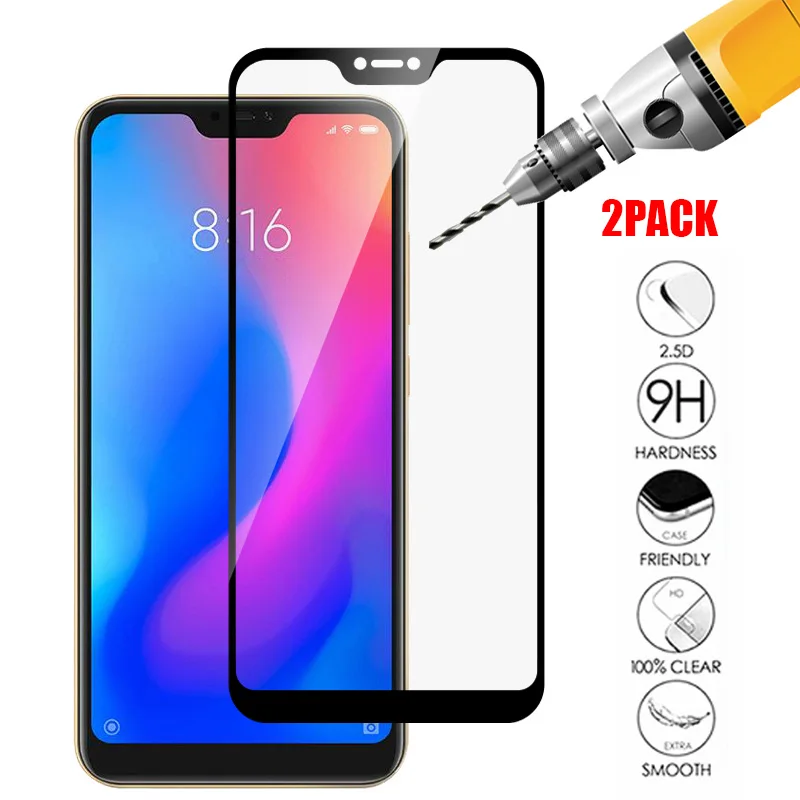 Защитное стекло для Xiaomi Mi A2 Lite 2 шт. закаленное защиты экрана Xiomi 8 Mia2 A2lite Mia2lite A