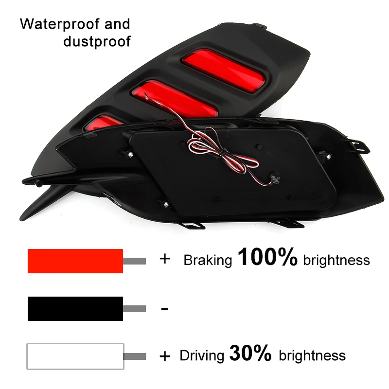 OKEEN 2 шт. Автомобильный задний бампер отражатель светильник для Honda Civic 2016 2017 2018
