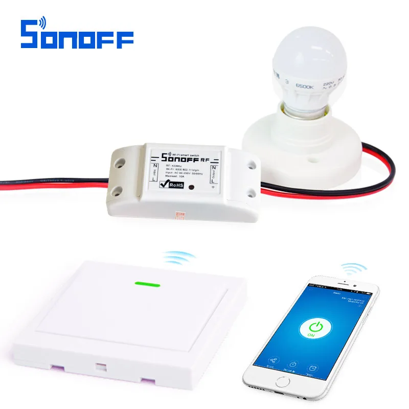 Sonoff RF WiFi умный переключатель и рч приемник 86 настенный панель 433 МГц