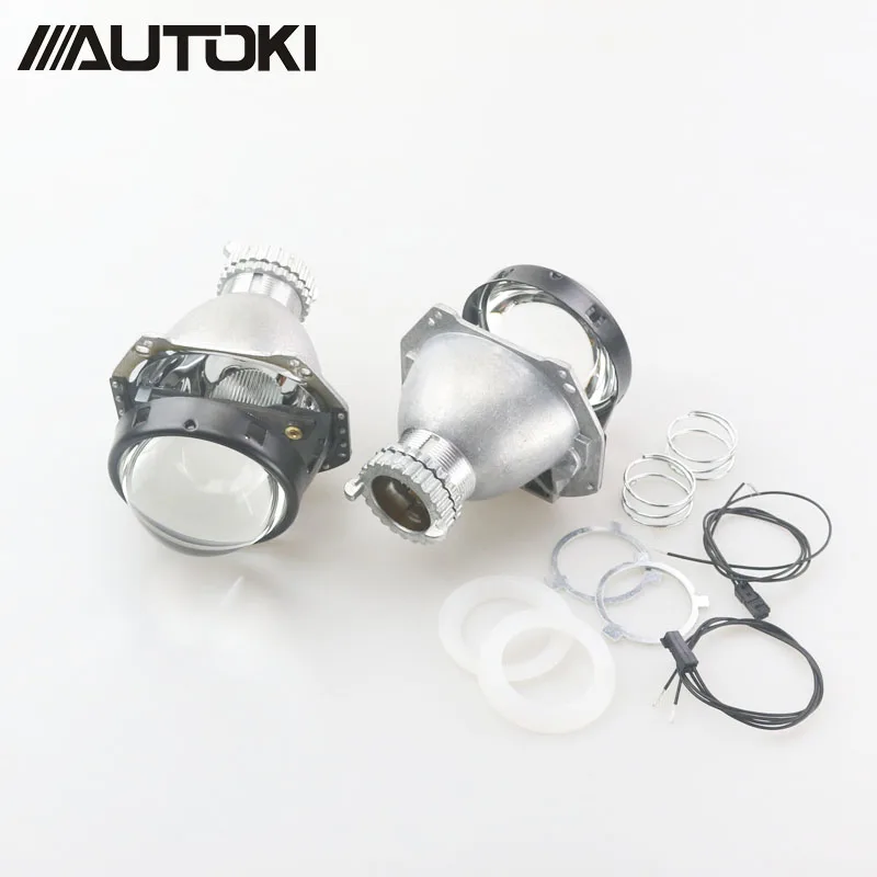 AUTOKI обновления 3,0 ''HID биксенон для Hella G5 Алюминий проектор синий фильм объектив Авто фар фары модернизации H4 d2S D2H