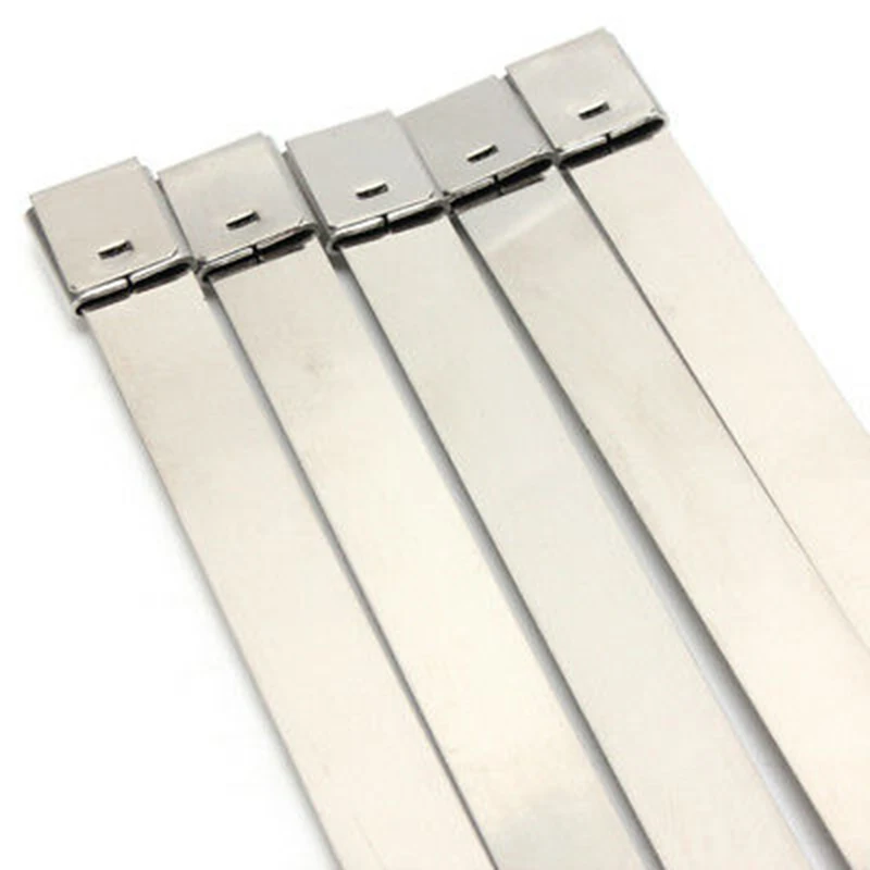 10 шт. шаровой Замок Металлический хомут-стяжка из нержавеющей стали ремешок 12X450