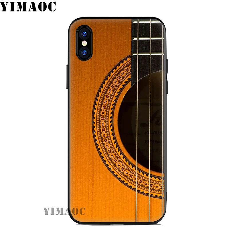YIMAOC Music Life Guitar Soft Silicone Case for iPhone 11 Pro Xr Xs Max X or 10 8 7 6 6S Plus 5 5S SE |