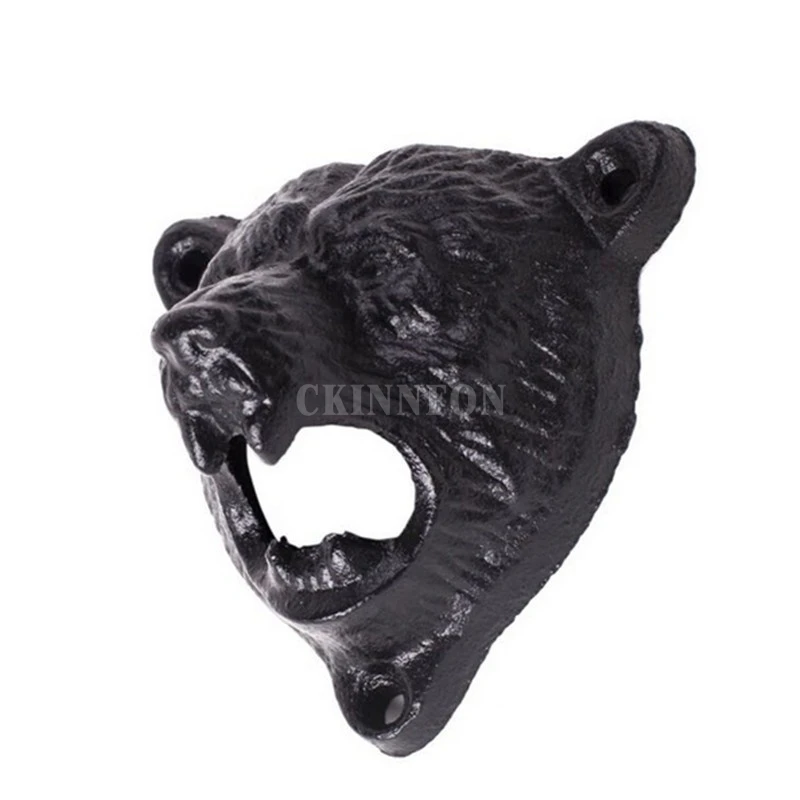 100Pcs/Lot Bar Beer Wall Bottle Kitchen Durable Bear Head Fixed Tool Opener | Дом и сад