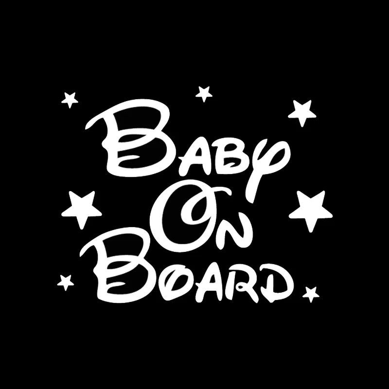 

window Sticker Baby On Board 20*15.7cm Funny Stickers and Decals Stickers on window Reflective Motorcycle window Styling