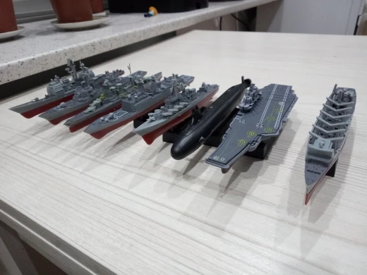 8 шт./лот, сборная модель военного корабля, наборы, модель-головоломка, моделирование лодки, крейсера, Разрушителя, Атомная подводная лодка, военные игрушки для мальчика