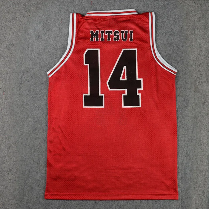 SLAM DUNK костюм для косплея Shohoku номер 14 Hisashi Mitsui без рукавов баскетбольная майка