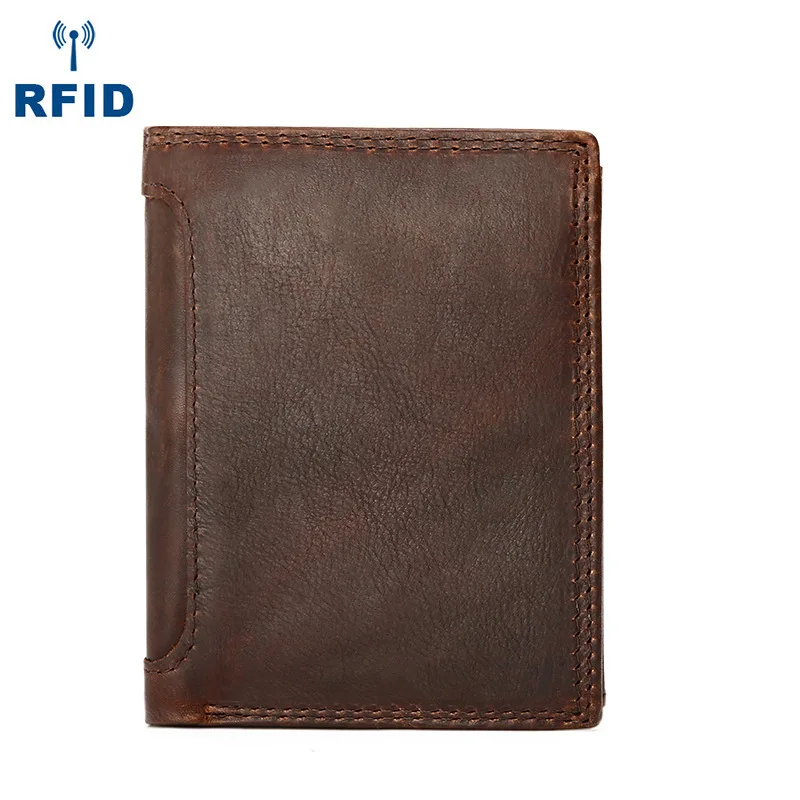 Кошелек мужской из натуральной кожи с RFID блокировкой|Мужские кошельки| |