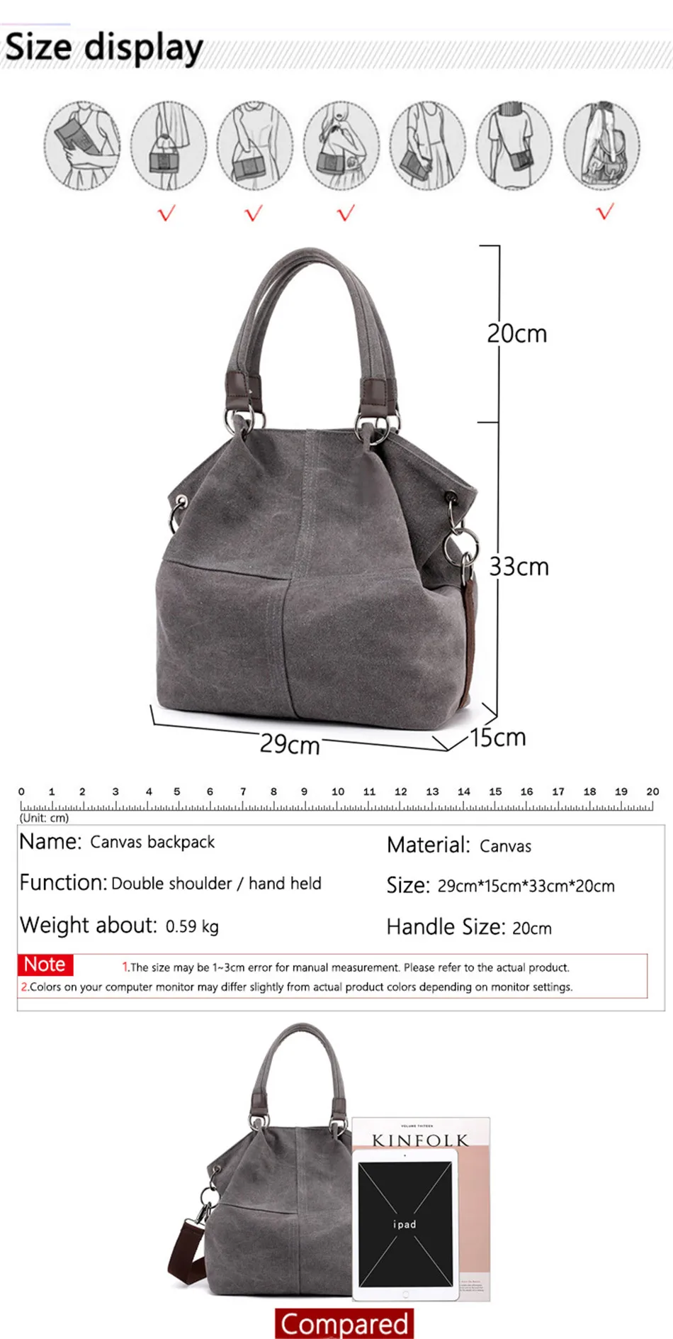 Новая повседневная женская сумка на плечо Экологичная сумка для покупок сумка Серые Дорожные сумки через плечо сумка для хранения основной
