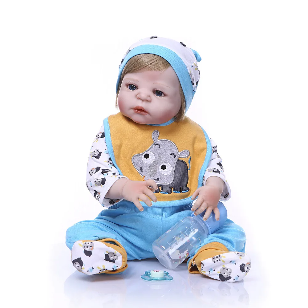 Кукла Bebe Reborn Nicery 22 дюйма 55 см жесткая силиконовая игрушка для мальчиков и девочек
