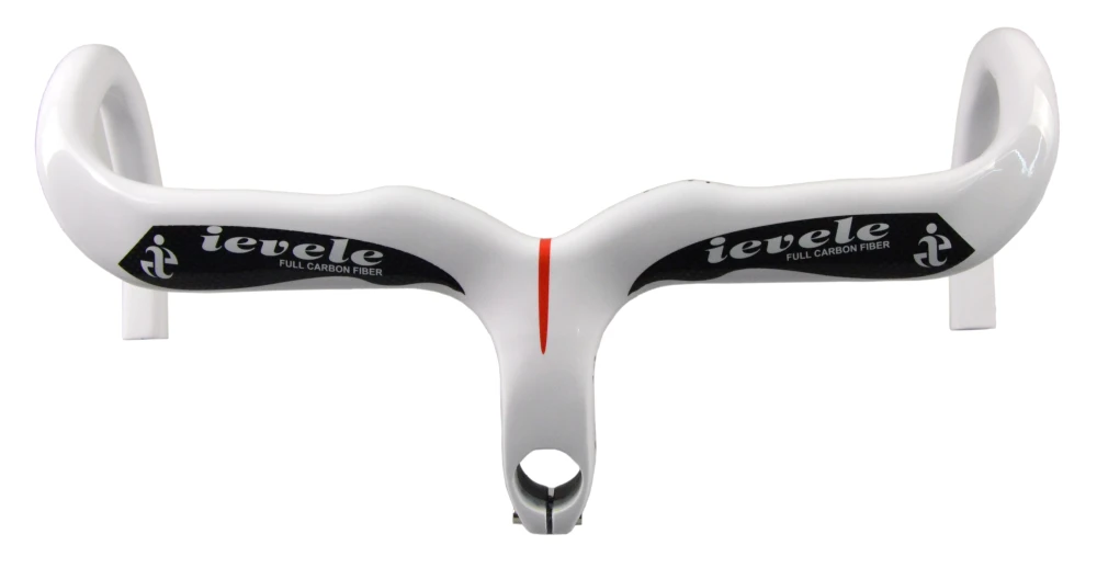 Цена Ievele полностью углеродное волокно дорожный велосипед Интегрированный руль с 28,6 мм стебель углеродный дорожный руль для велосипеда части