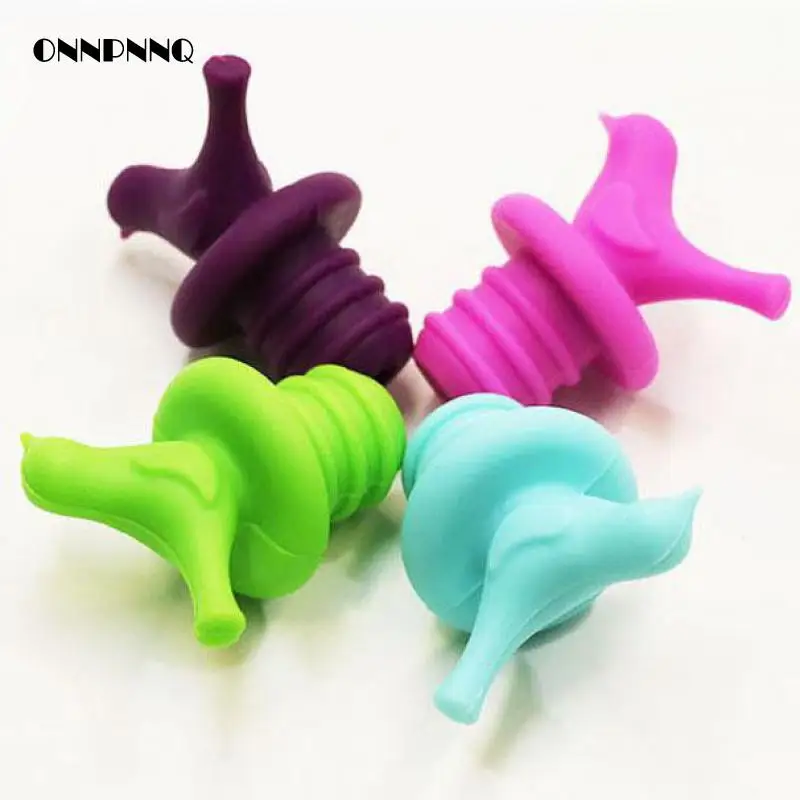 4 шт./компл. маленькая птица винная пробка красная Силиконовая для бутылки