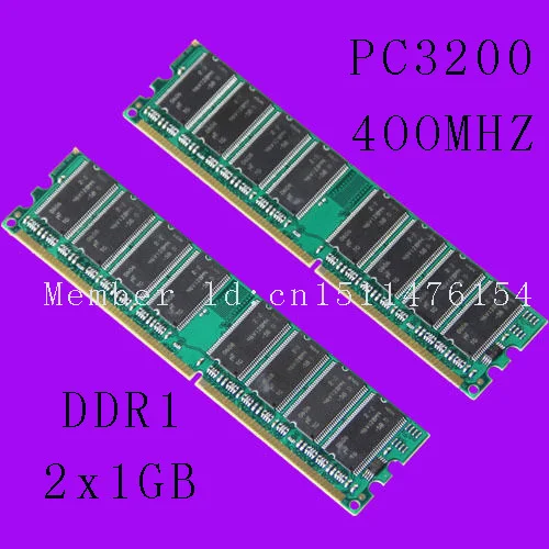 Новая настольная 2 ГБ DDR1 Чипсет 2X1 1 PC3200 DDR 400 мГц низкой плотности памяти 2Rx8 CL3 DIMM