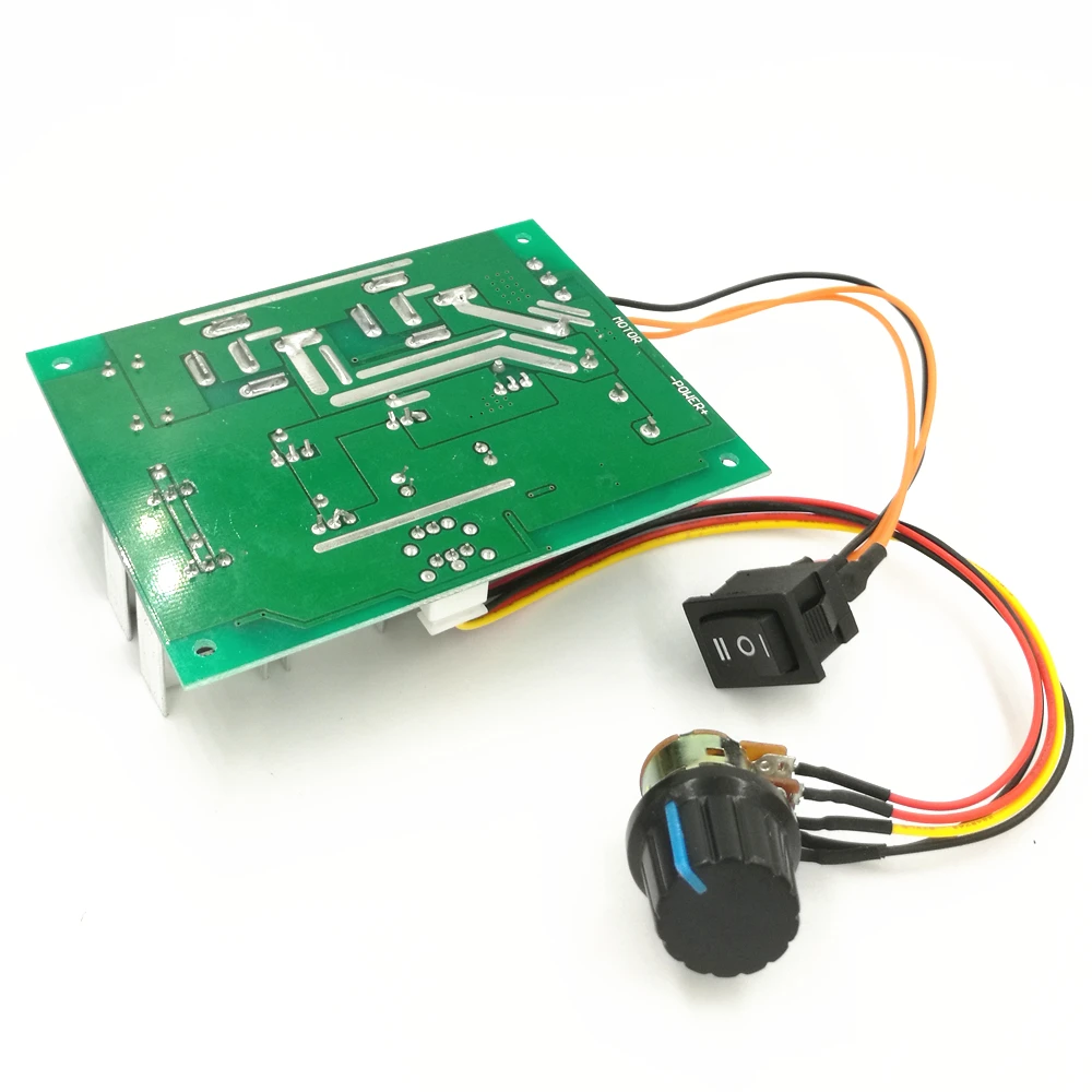 Мощный ШИМ контроллер скорости двигателя постоянного тока 12 В/24 В/36 В/48 в 40 А с