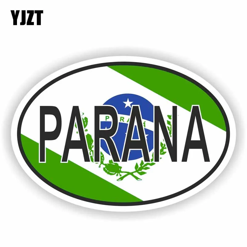 

YJZT 15,6 см * 10,5 см креативная парна, флаг Бразилии, автомобильная наклейка, наклейка на окно автомобиля 6-1618