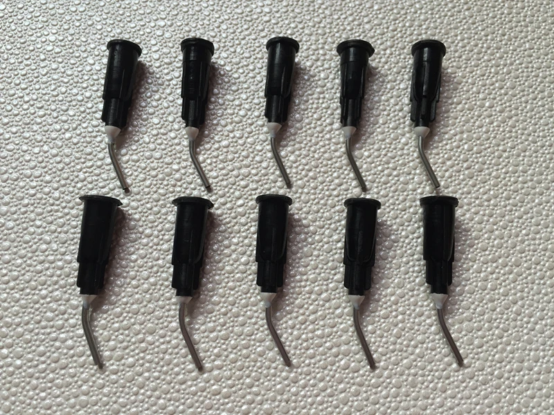 100 шт/пакет стоматологические предварительно изогнутые наконечники иглы 18