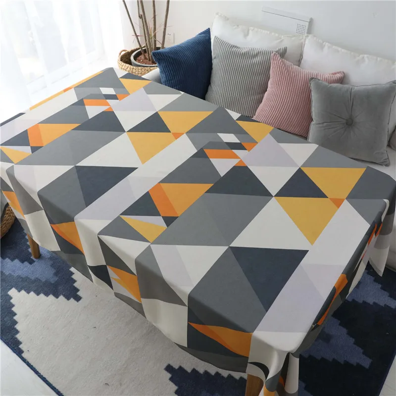 

Nordic Minimalist Rectangular Tablecloth High Quality Waterproof Cotton Tablecloth Dust-proof Round Tablecloth Coffee Table Clot