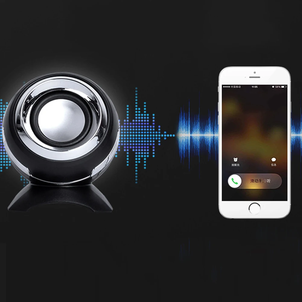 2 шт. портативный динамик Настольный Ноутбук компьютер проводной USB питание аудио