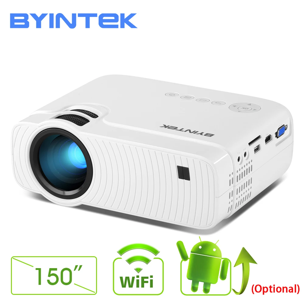 BYINTEK SKY K2 150 дюймов светодиодный мини микро Портативный видео HD проектор с