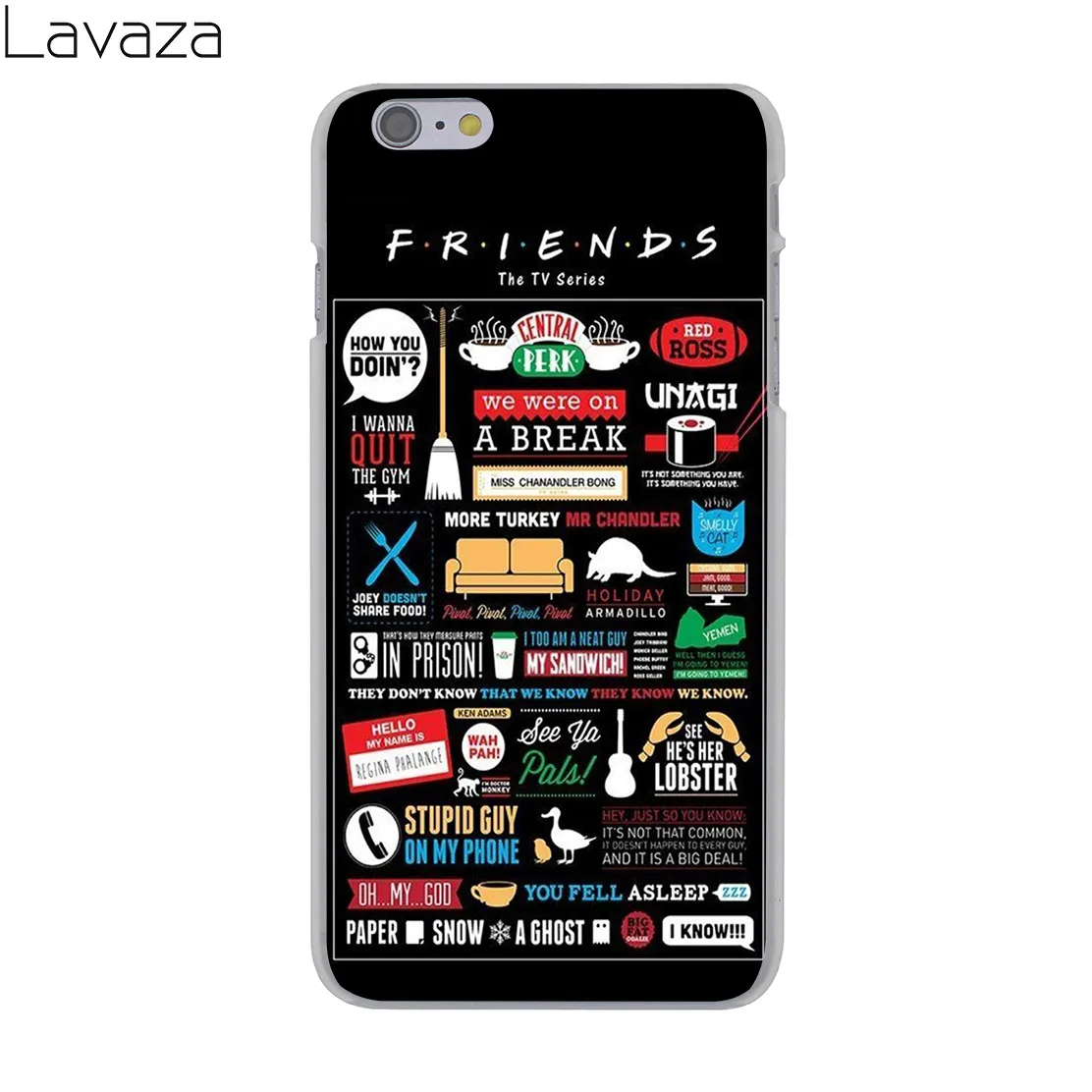 Lavaza Friends Забавный постер ТВ шоу 8Plus жесткий чехол для телефона iPhone XR X 11 Pro XS Max 8 7 6 6S 5