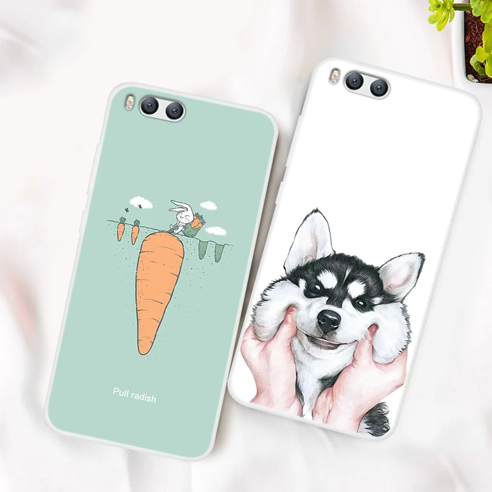 Модный милый чехол для телефона с мультяшными животными Xiaomi Mi 6 рисунком мягкий