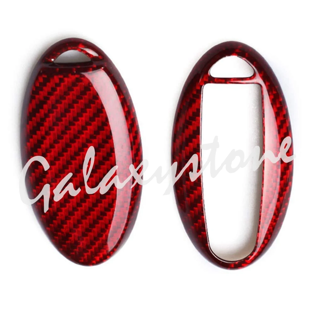 Carbon Fiber Remote Key Cover Case Fits Nissan GTR Infiniti QX EX70 Red | Автомобили и мотоциклы