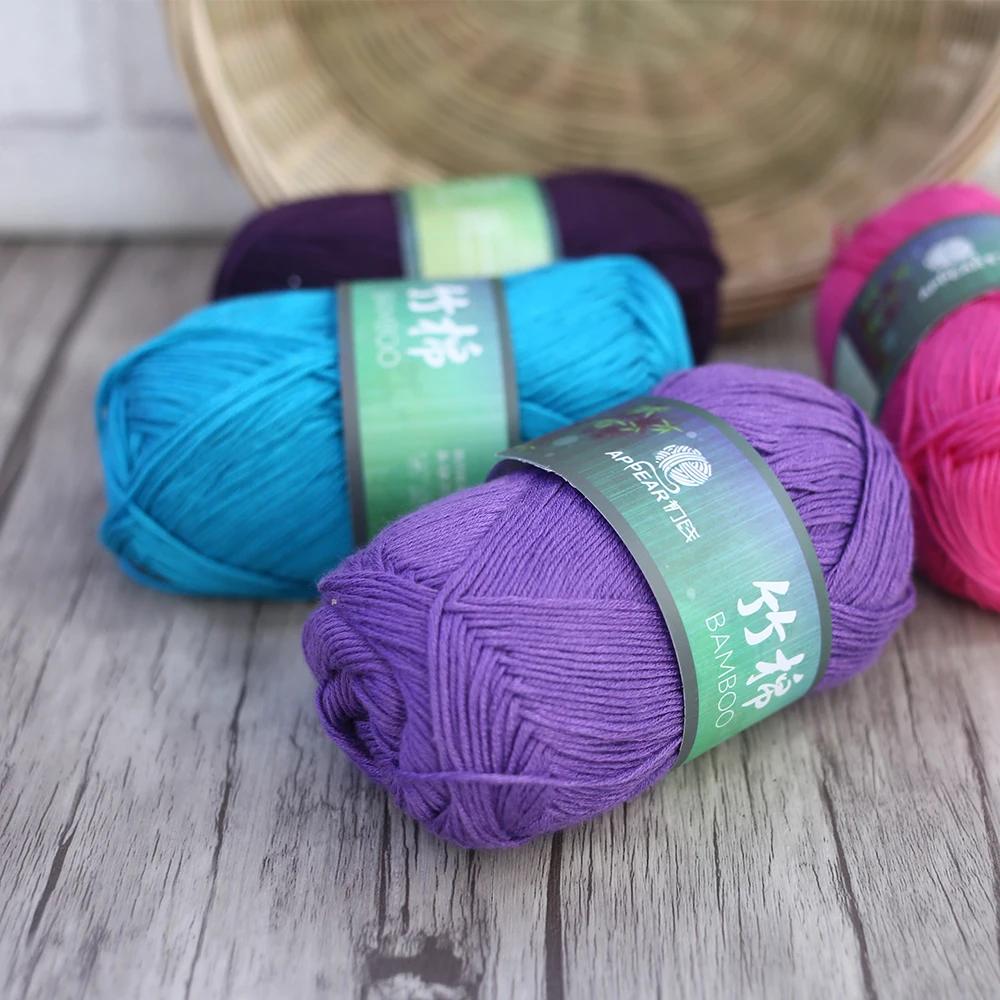 Мягкая гладкая бамбуковая хлопковая Модальная пряжа 50 г/шар Детская Пряжа Chuxian