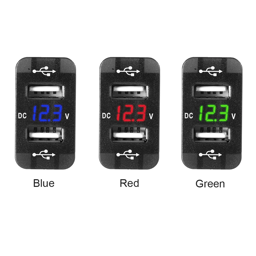 Новый DC 12-24V двойной USB зарядное устройство для Suzuki автомобиля аксессуары 4.2A