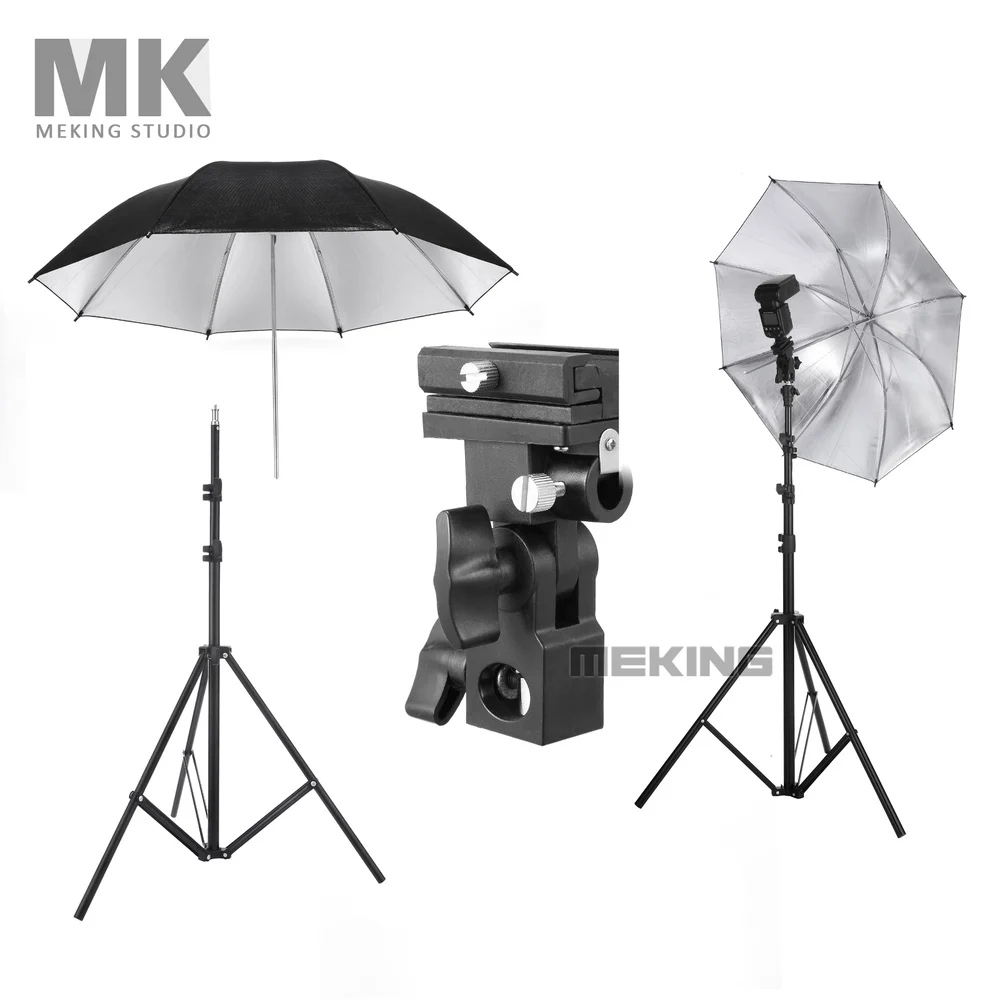 Meking фотостудия комплект W803 Осветительные стойки + кронштейн вспышки B крепление 33