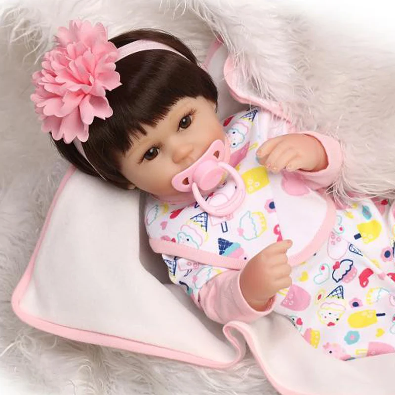 Bebe игрушка новорожденные младенцы Куклы Мягкие силиконовые 18 дюймов 42 см