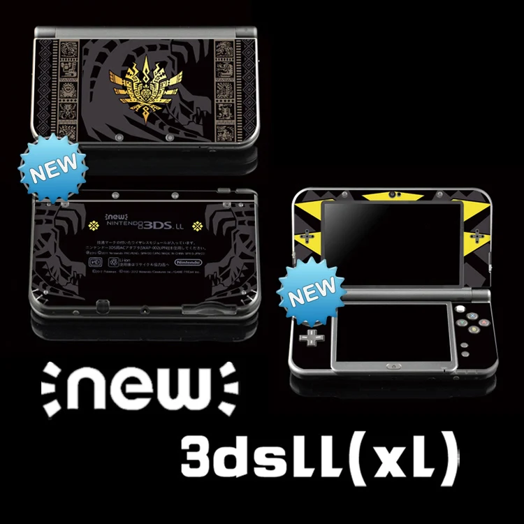 Черная защитная наклейка на кожу для Monste r Hunter 4 lion NEW 3DS LL новинка стикер XL s консоль