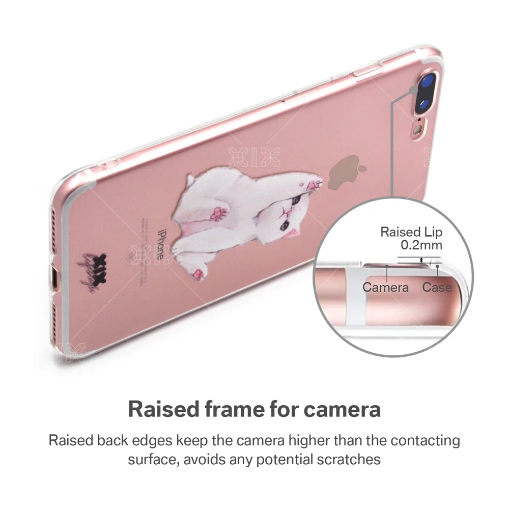 Чехол для iPhone 5S чехол с забавными кошками чехла 6S телефона из мягкого силикона
