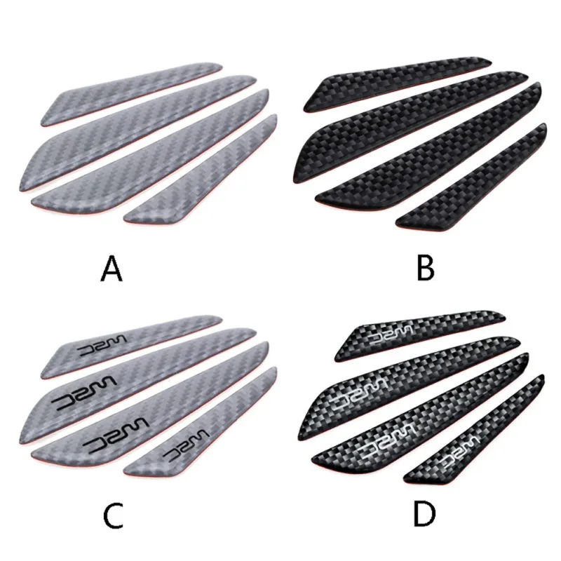 2019 4 Pcs Universal Car Sticker Side Door Protector Edge Protection Guards Carbon Fiber Tools | Автомобили и мотоциклы