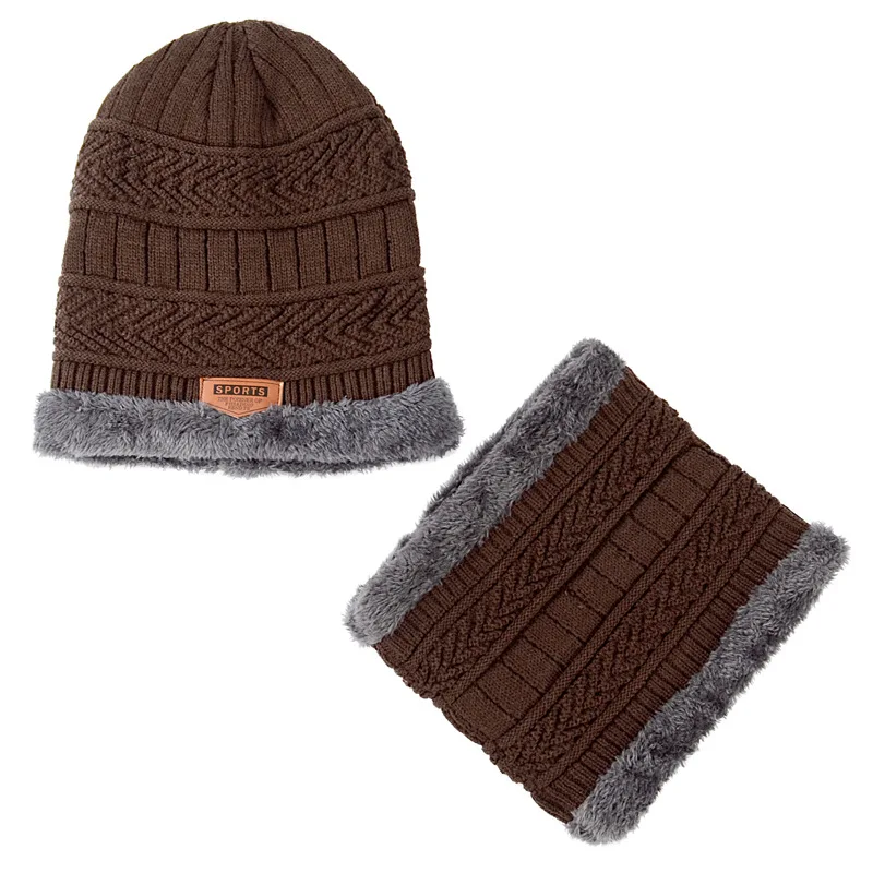 Зимние мужские шапки бини Skullies вязаные мужская шапка маска теплые зимние