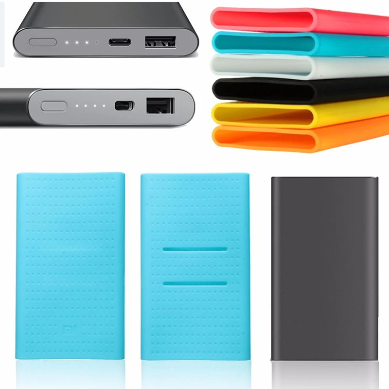 Силиконовый чехол, резиновый чехол для mi PRO Xiao mi, usb type-C, 10000 мА/ч, зарядное устройство, внешний аккумулятор, защитный чехол