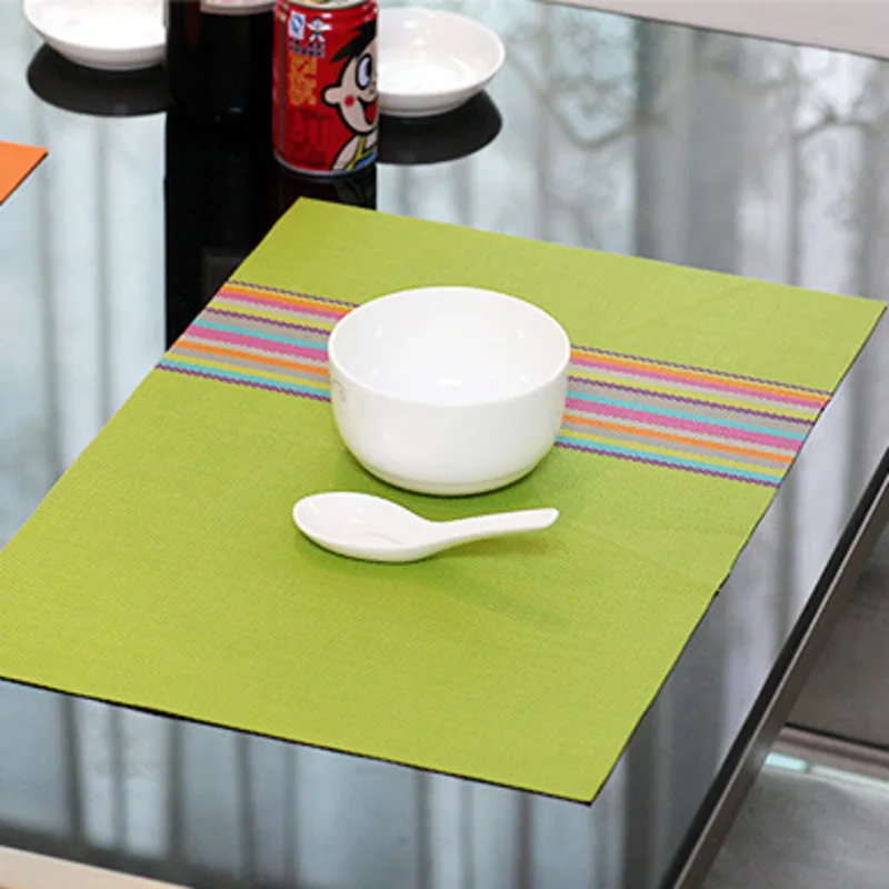4 шт./лот ПВХ столовых обеденный Коврики на стол колодки чаши салфетка Кухня