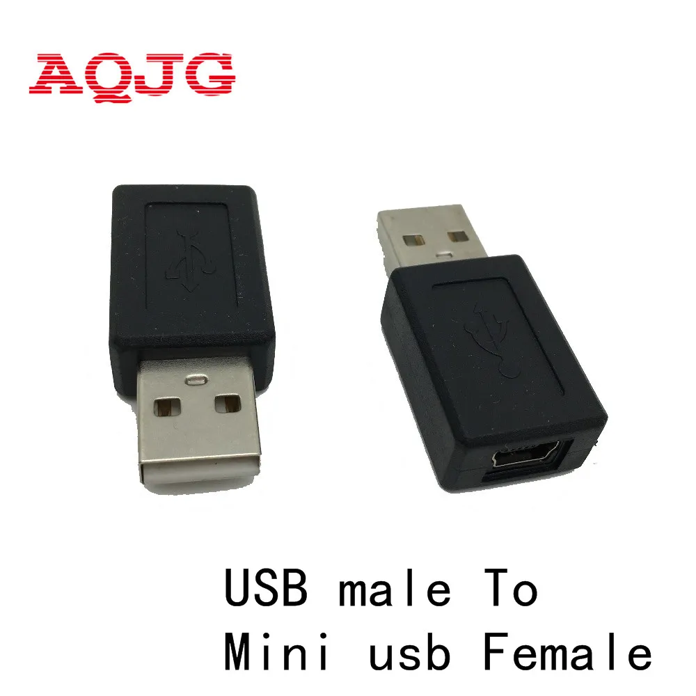 Новый высокоскоростной USB 2 0 папа к Мини Женский конвертер адаптер Папа-мама