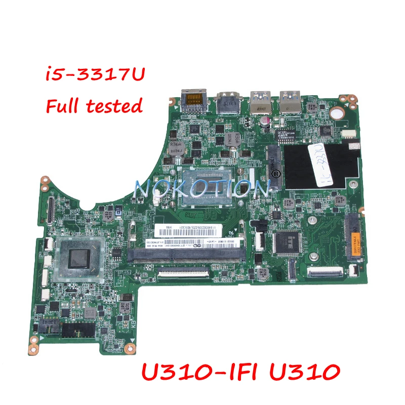 NOKOTION DALZ7TMB8C0 REV C 11S90002339 основная плата для lenovo Ideapad U310 13 ''материнская ноутбука