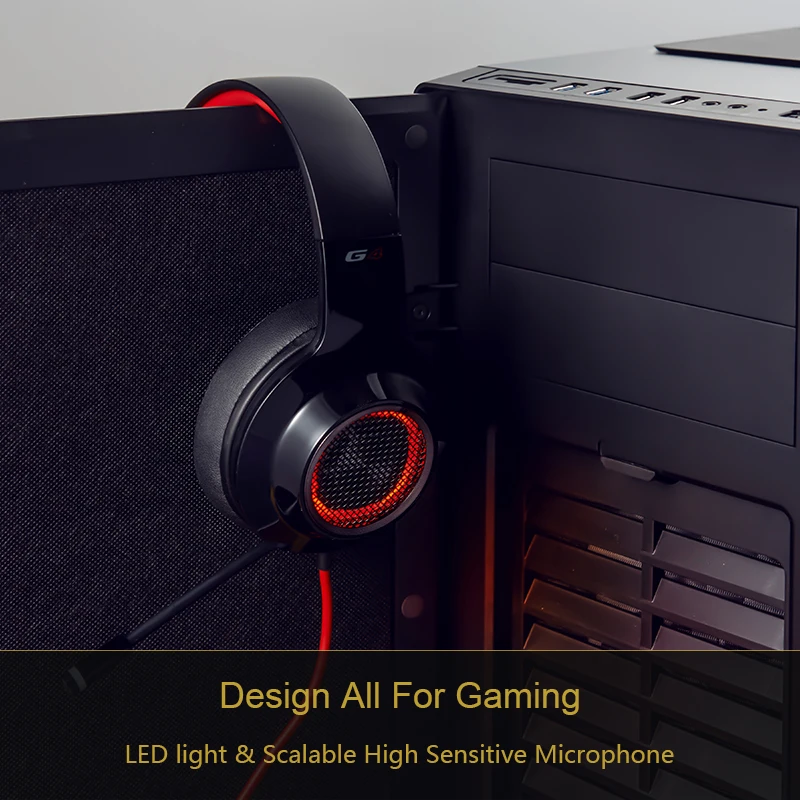 EDIFIER G4 Игровые наушники с масштабируемой Mic 7 1 Virtual Surround Sound Gaming Headset светодио дный