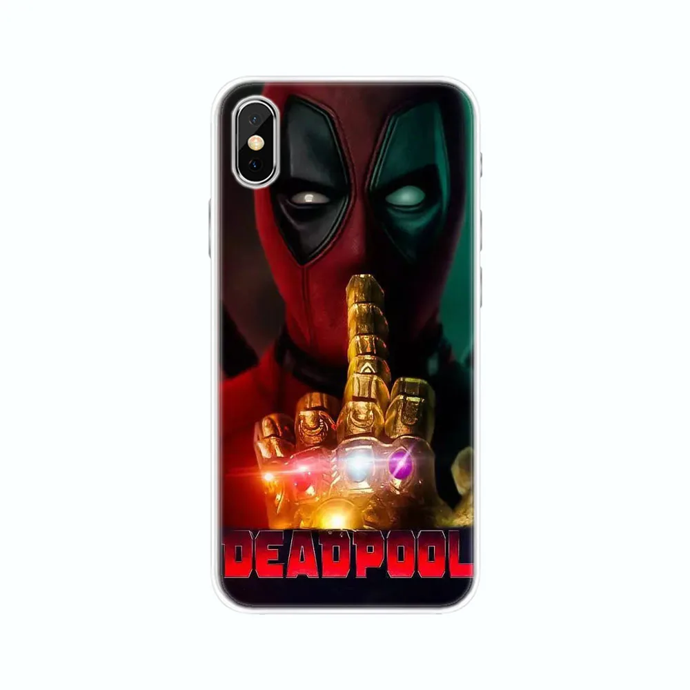 Deadpool Super Cool Cute Soft TPU Silicone Case Cover For Apple iphone X XR XS Max 5 5S SE 6 6S 6Plus 7 7Plus 8 8Plus |