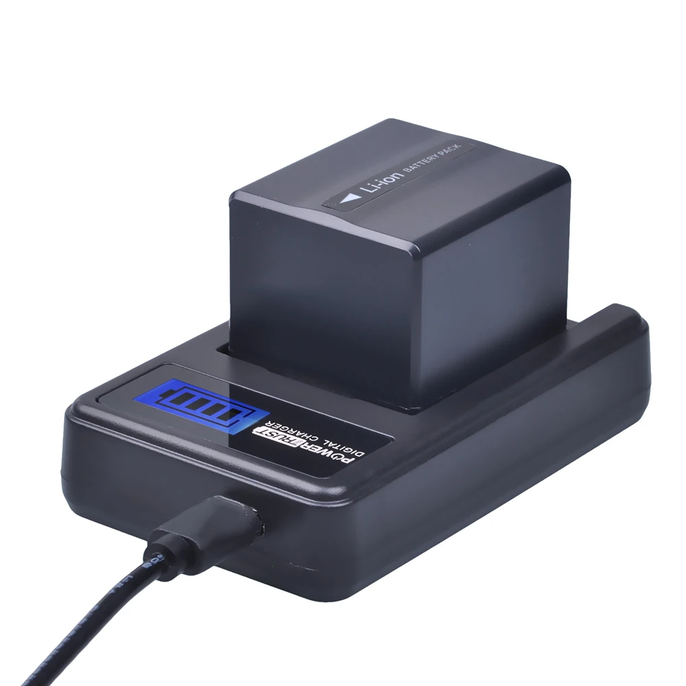 Аккумулятор PowerTrust CGADU14 CGA DU14 для камеры 1 шт. зарядное устройство USB с ЖК дисплеем