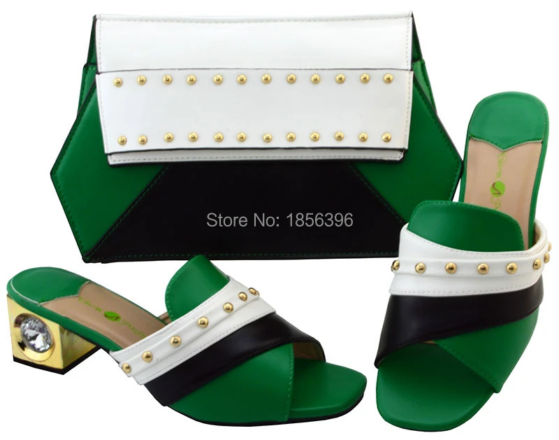 DMF771-4 good quality women shoes high heel Italian Shoes with matching Bags African and bag to match sandal | Обувь