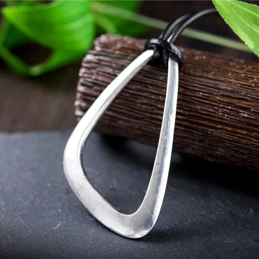 Новинка 2017 мужчин основа для кулонов и ожерелья Винтаж Треугольники Кулон