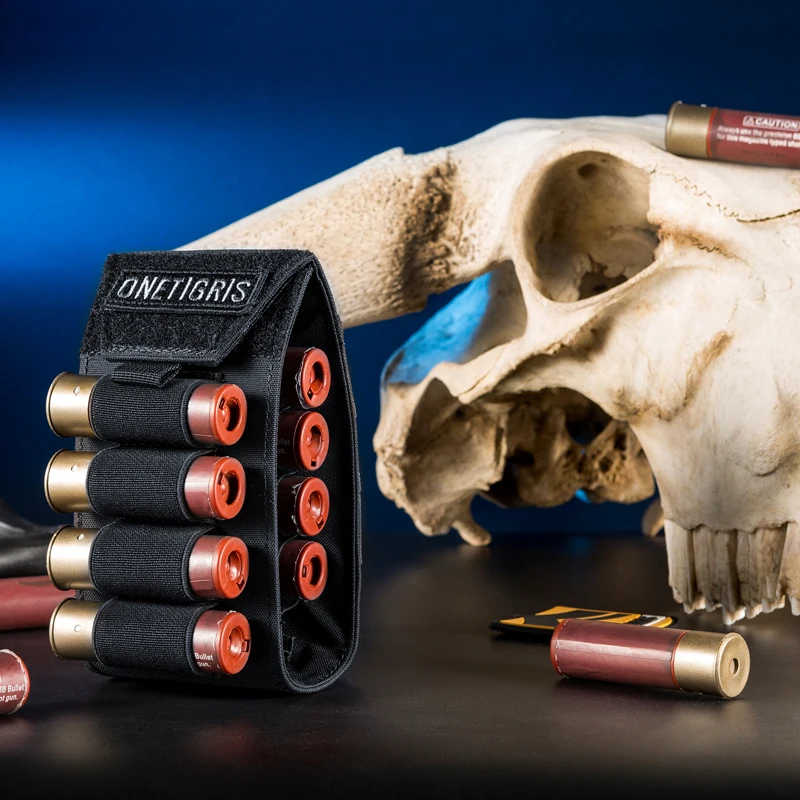 OneTigris MOLLE 15 круглых патронов сумка винтовка Shotshell Reload патрон Держатель винтовки патрон сумка 15 патронов петли