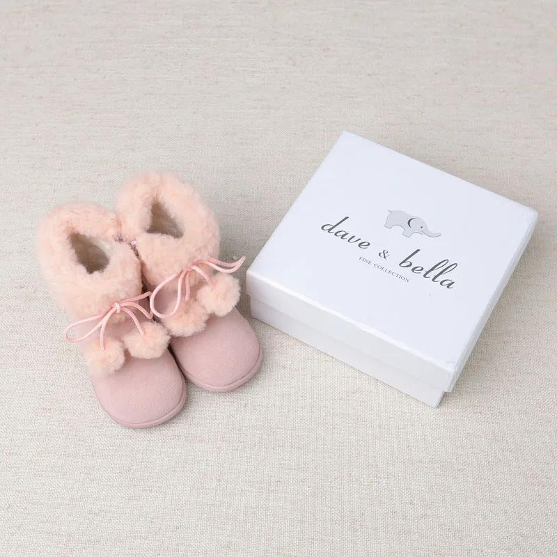 DB2871 DAVEBELLA зимние сапоги для маленьких девочек модные детские сапоги|fashion girls