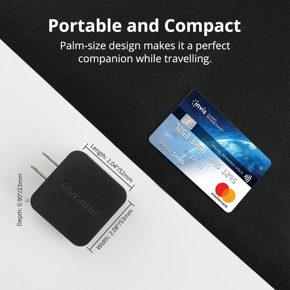 Tronsmart WCP01 Зарядное устройство Тип usb-C Quick Charge 3 0 18 Вт Мощность доставки Fast для Xiaomi