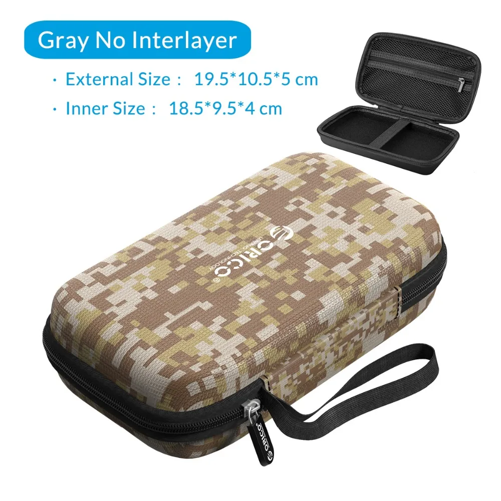 Чехол ORICO HDD power Bank чехол для 2,5 жесткого диска USB кабель для внешнего хранения чехол для SSD, HDD коробка для хранения